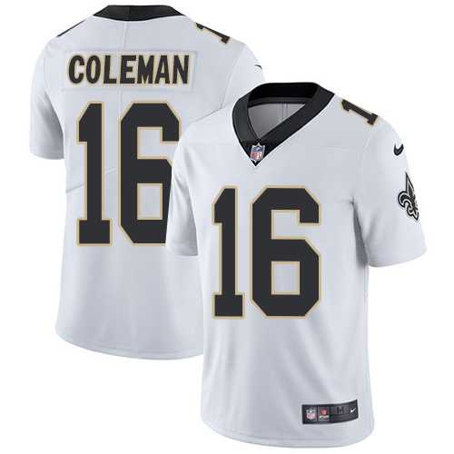 Nike New Orleans Saints #16 Brandon Coleman White NFL Vapor Untouchable Limited Jersey,We sell and wholesale Nike New Orleans Saints #16 Brandon Coleman White NFL Vapor Untouchable Limited Jersey on line form chian!